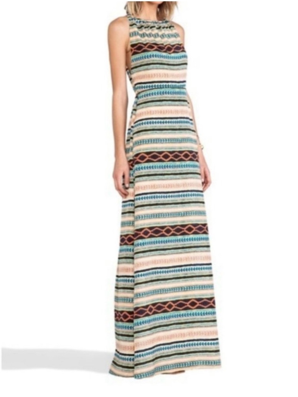 Revolve MM Couture by Miss Me "Tribal Stripe" Maxi Dress